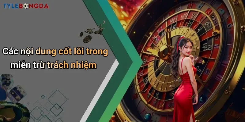 Các nội dung cốt lõi trong miễn trừ trách nhiệm