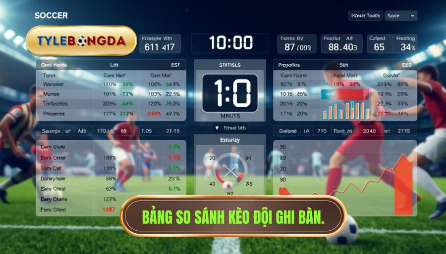 Bảng so sánh kèo đội ghi bàn